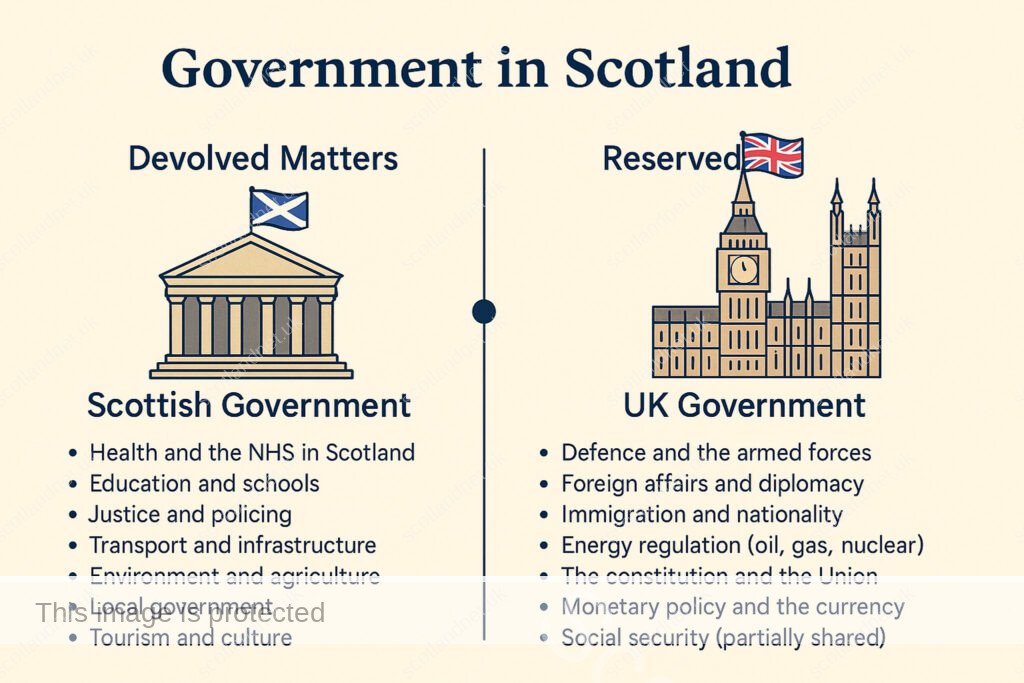 Scottish Government Devolved Matters graphic