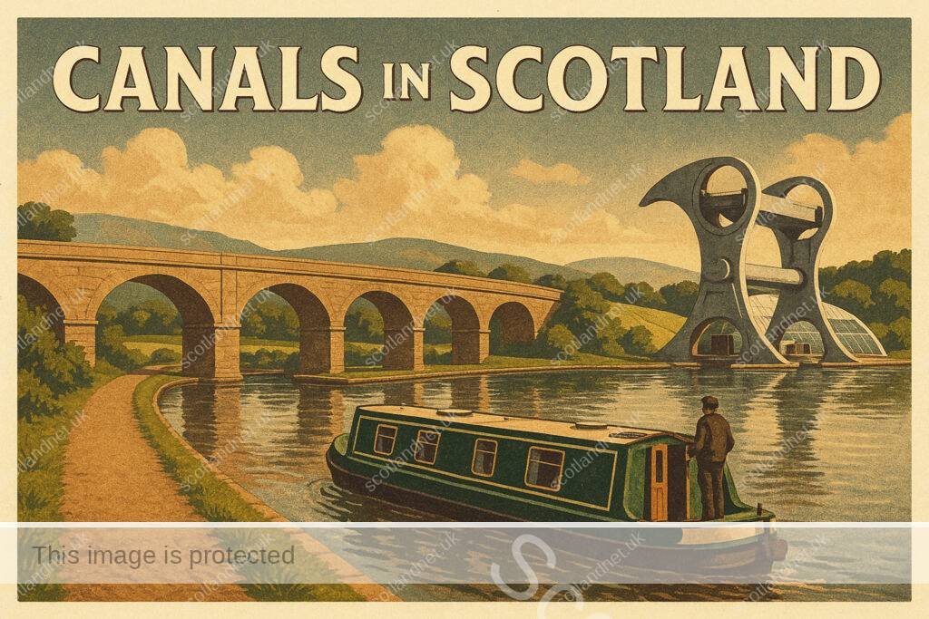 Canals in Scotland graphic