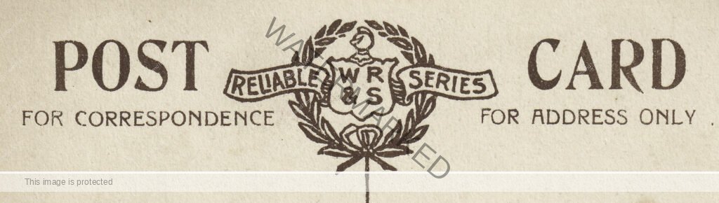 Postcard Rear - WR&S Reliable Series Publisher