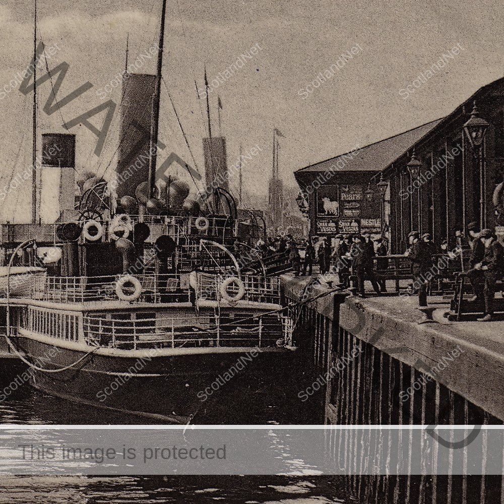Detail of the Broomielaw Postcard 1