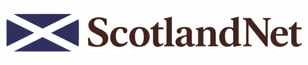 ScotlandNet logo with Scottish flag