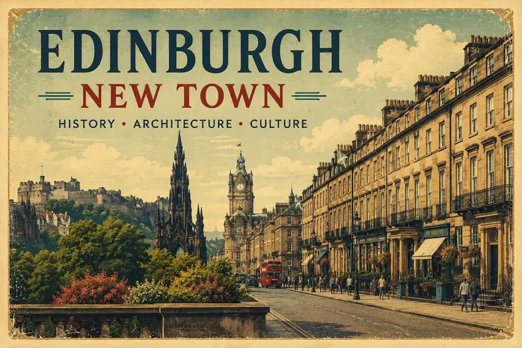 Edinburgh New Town Edinburgh New Town vintage graphic
